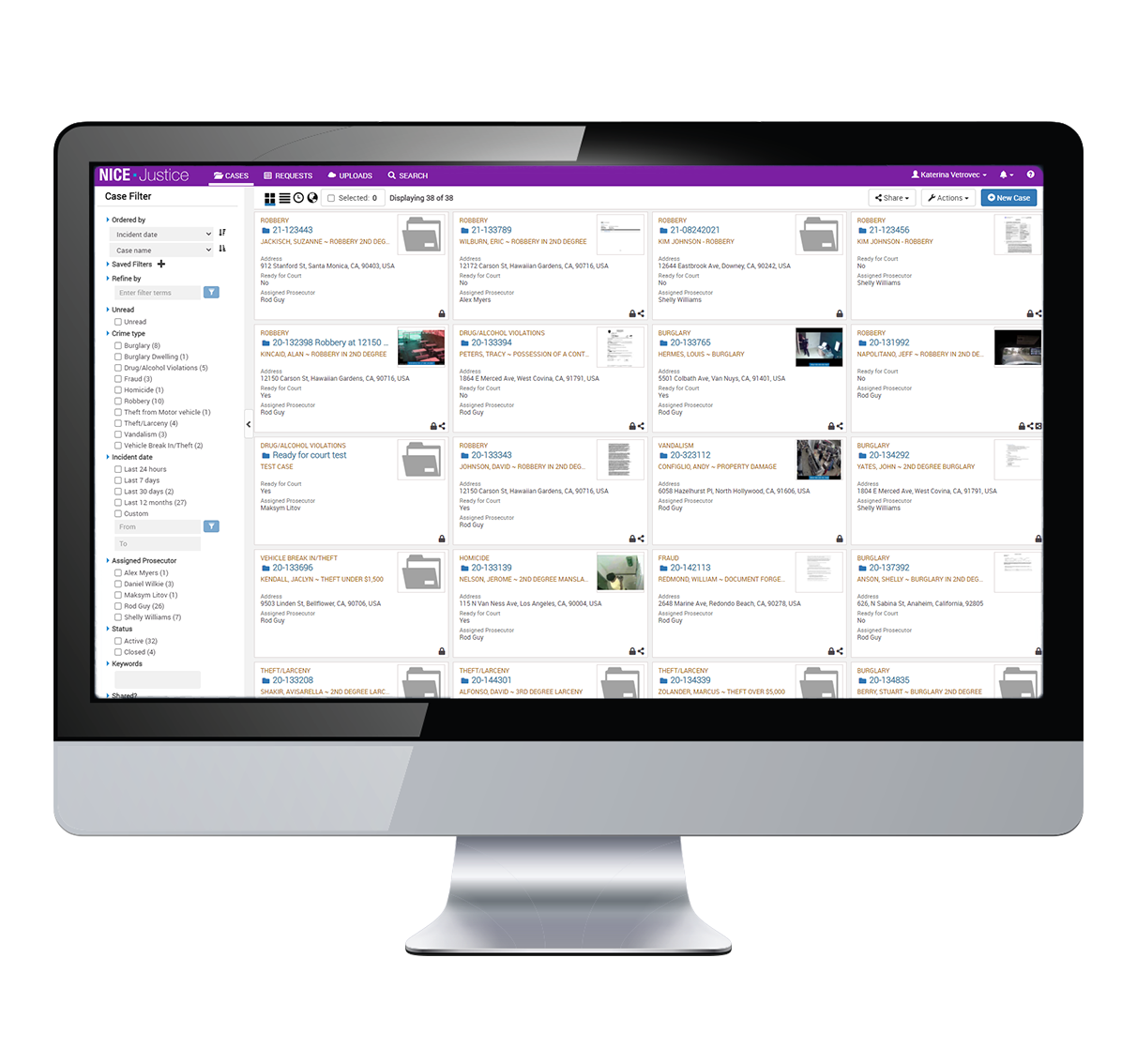 NICE Evidencentral Digital Evidence Management System
